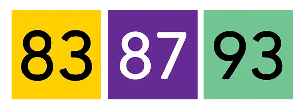 Icones bus 83 - bus 87 et bus 93